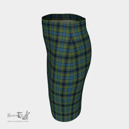 Scottish Gillies Ancient Clan Tartan Womens Pencil Skirt Tartan Fitted Skirt