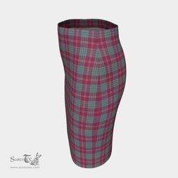 Scottish Crawford Ancient Clan Tartan Womens Pencil Skirt Tartan Fitted Skirt