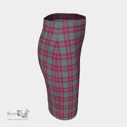Scottish Crawford Ancient Clan Tartan Womens Pencil Skirt Tartan Fitted Skirt
