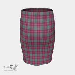 Scottish Crawford Ancient Clan Tartan Womens Pencil Skirt Tartan Fitted Skirt