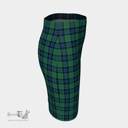 Scottish Graham of Menteith Ancient Clan Tartan Womens Pencil Skirt Tartan Fitted Skirt