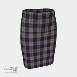 Scottish Cunningham Dress Blue Dancers Clan Tartan Womens Pencil Skirt Tartan Fitted Skirt