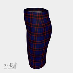Scottish Home Modern Clan Tartan Womens Pencil Skirt Tartan Fitted Skirt