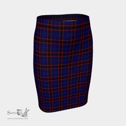 Scottish Home Modern Clan Tartan Womens Pencil Skirt Tartan Fitted Skirt
