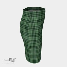 Scottish MacDonald Lord of the Isles Hunting Clan Tartan Womens Pencil Skirt Tartan Fitted Skirt