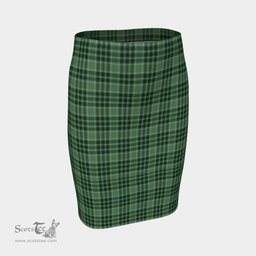 Scottish MacDonald Lord of the Isles Hunting Clan Tartan Womens Pencil Skirt Tartan Fitted Skirt