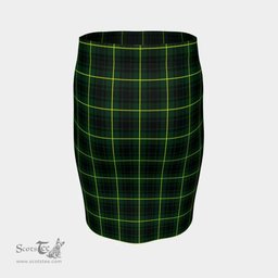 Scottish MacArthur Modern Clan Tartan Womens Pencil Skirt Tartan Fitted Skirt