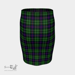 Scottish Leslie Hunting Clan Tartan Womens Pencil Skirt Tartan Fitted Skirt