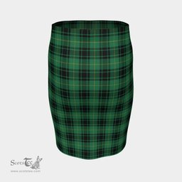 Scottish MacArthur Ancient Clan Tartan Womens Pencil Skirt Tartan Fitted Skirt