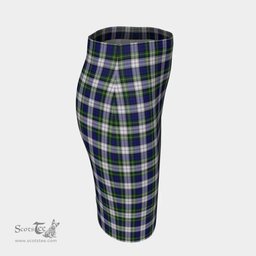Scottish Gordon Dress Modern Clan Tartan Womens Pencil Skirt Tartan Fitted Skirt
