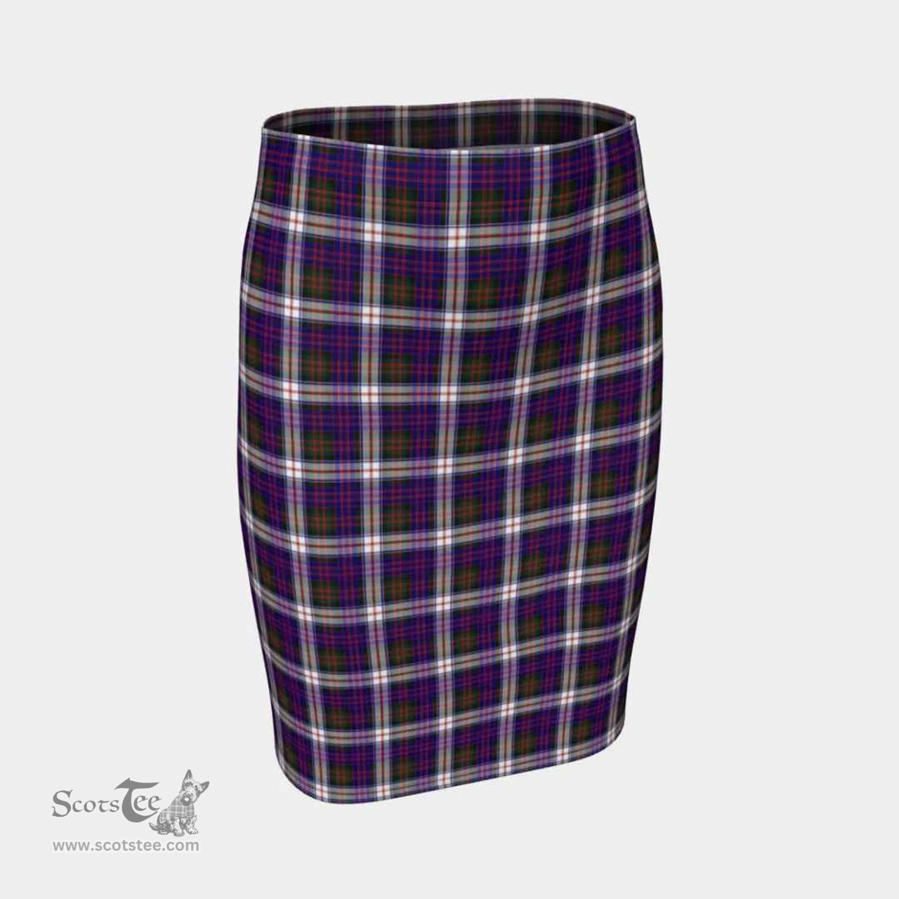 Scottish MacDonald Dress Modern Clan Tartan Womens Pencil Skirt Tartan Fitted Skirt