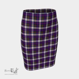 Scottish MacDonald Dress Modern Clan Tartan Womens Pencil Skirt Tartan Fitted Skirt