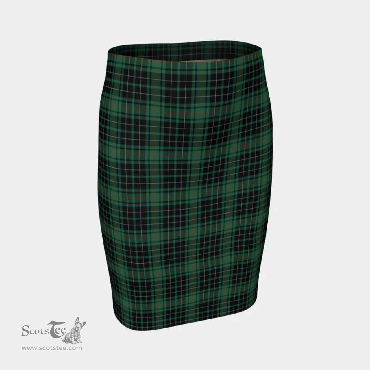 Scottish MacAulay Hunting Ancient Clan Tartan Womens Pencil Skirt Tartan Fitted Skirt
