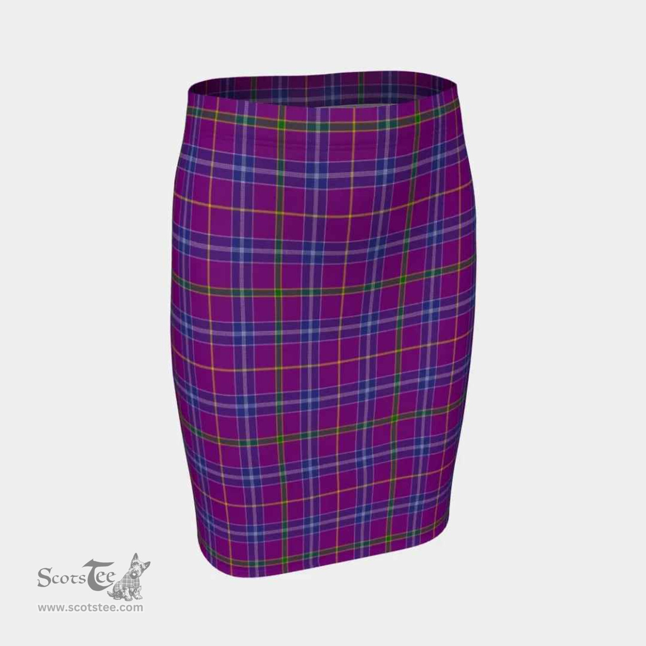 Scottish Jackson Clan Tartan Womens Pencil Skirt Tartan Fitted Skirt