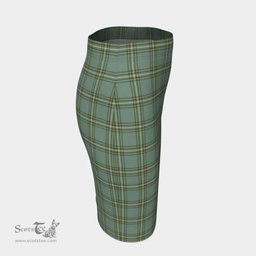 Scottish Kelly Dress Clan Tartan Womens Pencil Skirt Tartan Fitted Skirt