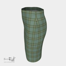 Scottish Kelly Dress Clan Tartan Womens Pencil Skirt Tartan Fitted Skirt