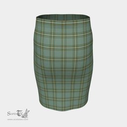 Scottish Kelly Dress Clan Tartan Womens Pencil Skirt Tartan Fitted Skirt
