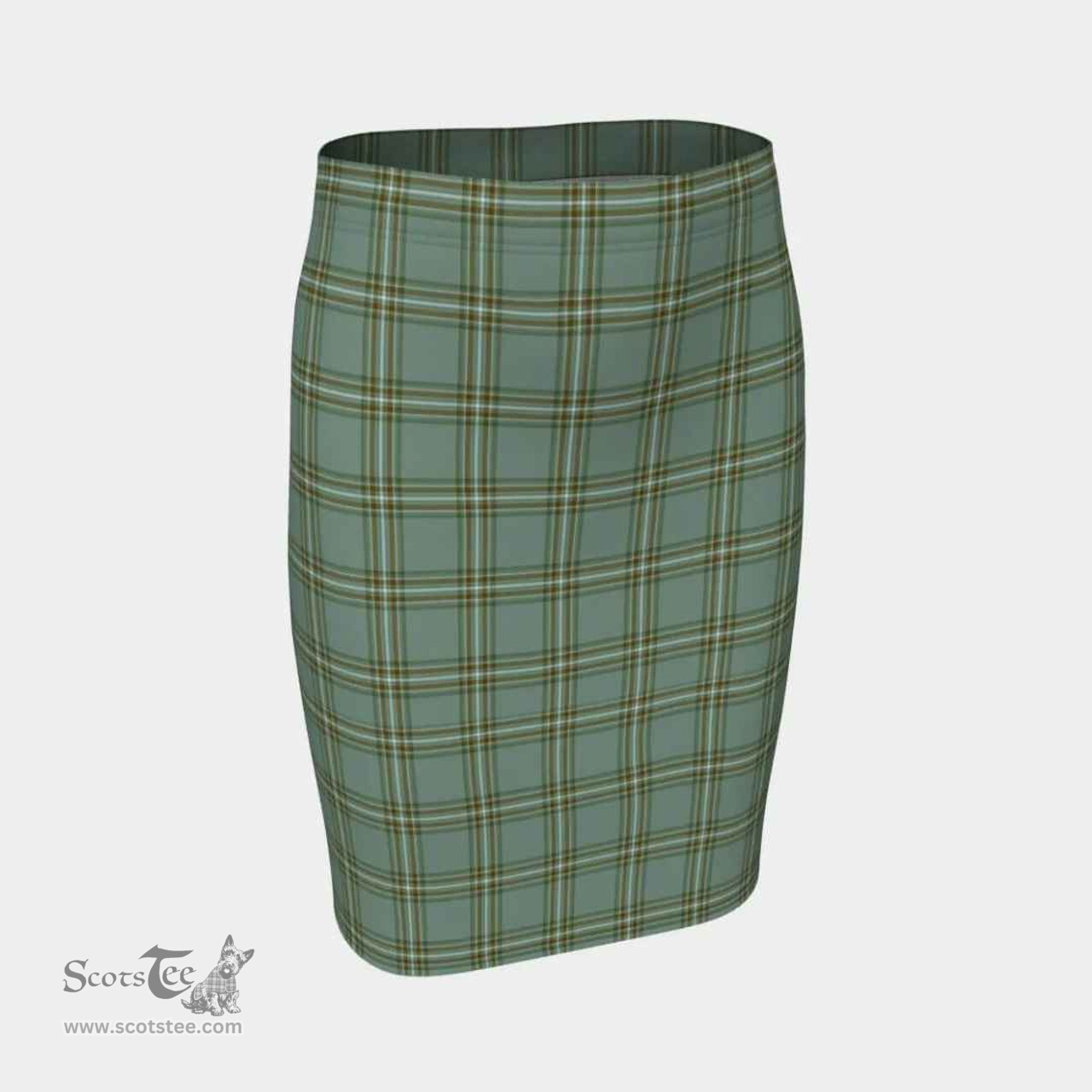 Scottish Kelly Dress Clan Tartan Womens Pencil Skirt Tartan Fitted Skirt