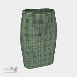 Scottish Kelly Dress Clan Tartan Womens Pencil Skirt Tartan Fitted Skirt