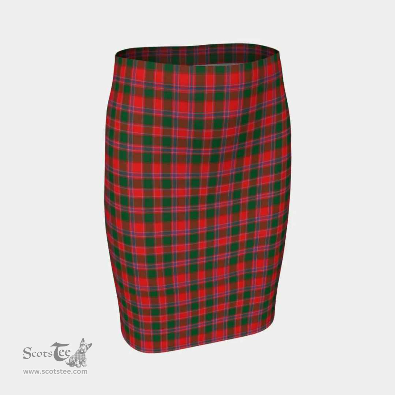 Scottish Dalziel Modern Clan Tartan Womens Pencil Skirt Tartan Fitted Skirt