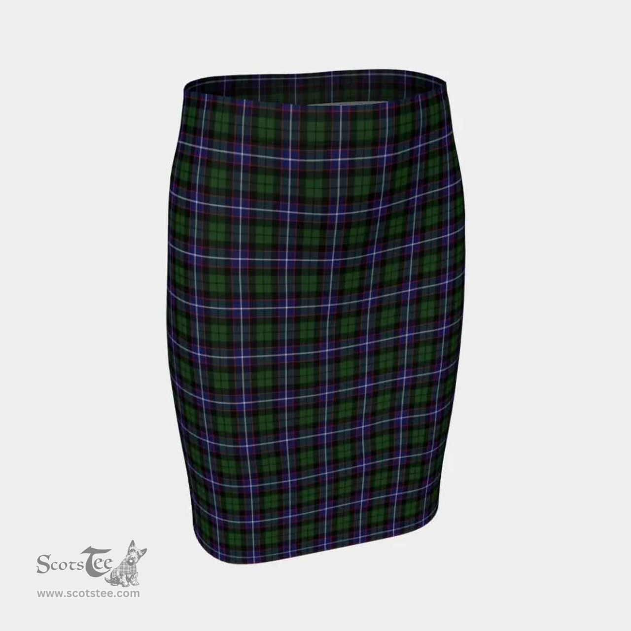 Scottish Galbraith Modern Clan Tartan Womens Pencil Skirt Tartan Fitted Skirt