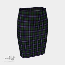 Scottish Galbraith Modern Clan Tartan Womens Pencil Skirt Tartan Fitted Skirt