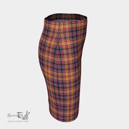 Scottish Jacobite Clan Tartan Womens Pencil Skirt Tartan Fitted Skirt