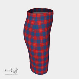 Scottish Galloway Red Clan Tartan Womens Pencil Skirt Tartan Fitted Skirt