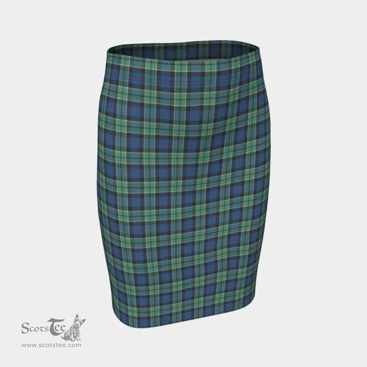 Scottish Leslie Hunting Ancient Clan Tartan Womens Pencil Skirt Tartan Fitted Skirt