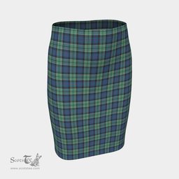 Scottish Leslie Hunting Ancient Clan Tartan Womens Pencil Skirt Tartan Fitted Skirt