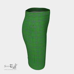 Scottish Currie Clan Tartan Womens Pencil Skirt Tartan Fitted Skirt