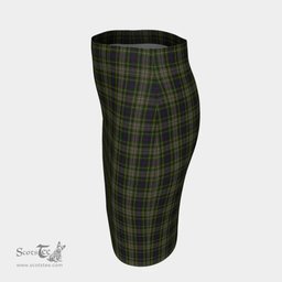Scottish Davidson Tulloch Dress Clan Tartan Womens Pencil Skirt Tartan Fitted Skirt