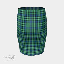Scottish Graham of Montrose Ancient Clan Tartan Womens Pencil Skirt Tartan Fitted Skirt