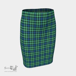 Scottish Graham of Montrose Ancient Clan Tartan Womens Pencil Skirt Tartan Fitted Skirt