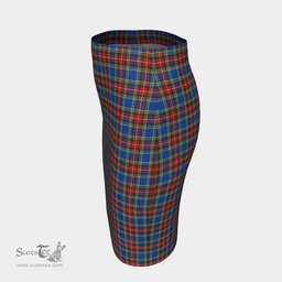 Scottish MacBeth Modern Clan Tartan Womens Pencil Skirt Tartan Fitted Skirt