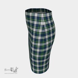 Scottish Gordon Dress Ancient Clan Tartan Womens Pencil Skirt Tartan Fitted Skirt