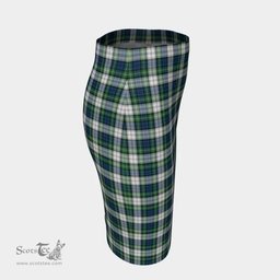 Scottish Gordon Dress Ancient Clan Tartan Womens Pencil Skirt Tartan Fitted Skirt