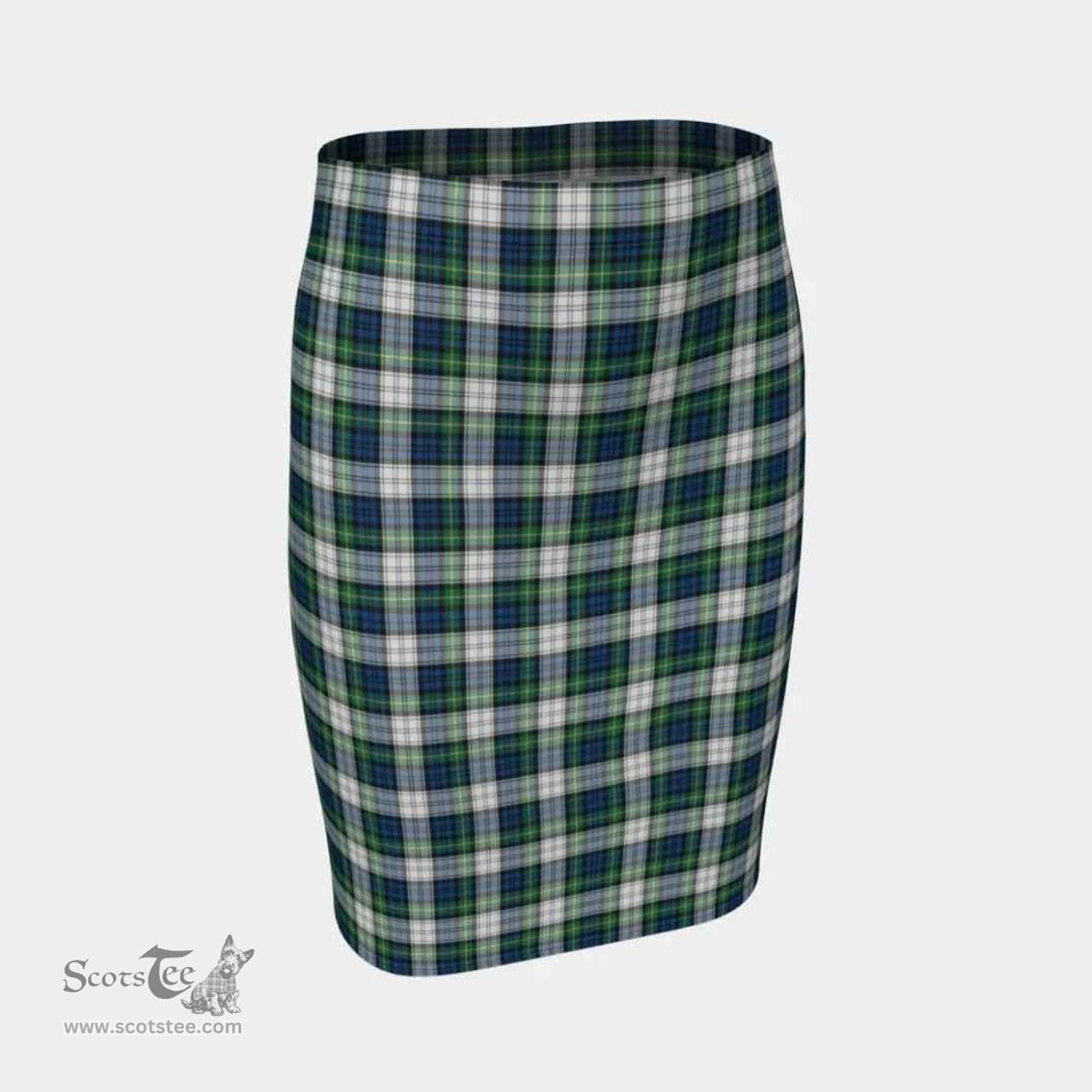 Scottish Gordon Dress Ancient Clan Tartan Womens Pencil Skirt Tartan Fitted Skirt