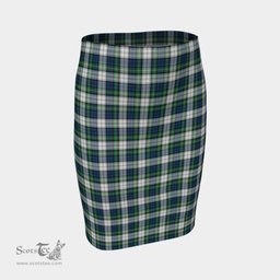 Scottish Gordon Dress Ancient Clan Tartan Womens Pencil Skirt Tartan Fitted Skirt