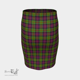 Scottish MacDonald of Clanranald Clan Tartan Womens Pencil Skirt Tartan Fitted Skirt