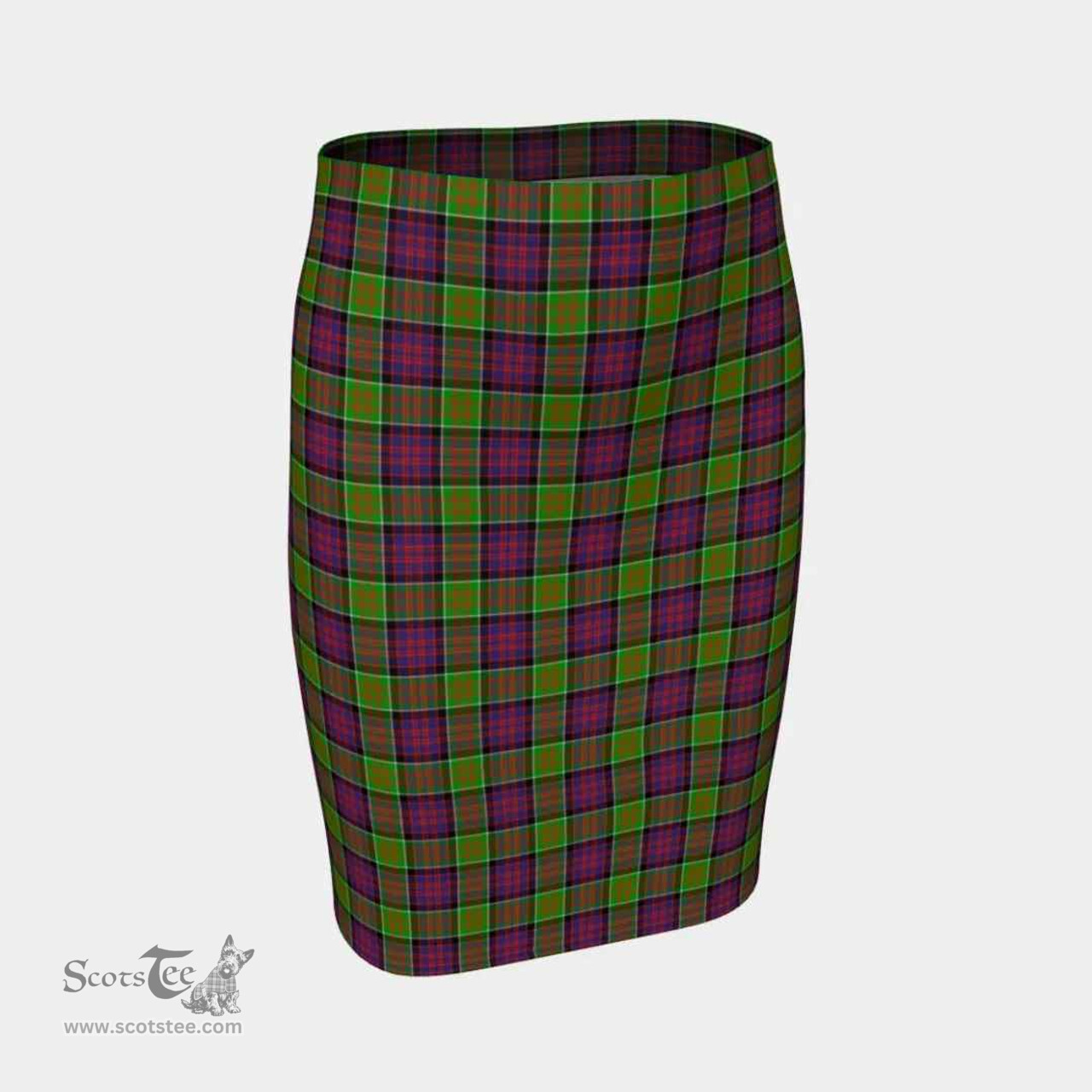 Scottish MacDonald of Clanranald Clan Tartan Womens Pencil Skirt Tartan Fitted Skirt