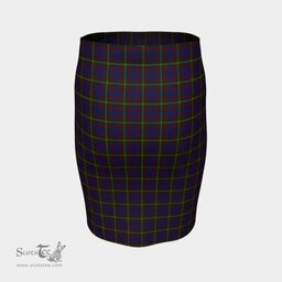 Scottish Durie Clan Tartan Womens Pencil Skirt Tartan Fitted Skirt