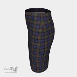 Scottish Fletcher of Dunans Clan Tartan Womens Pencil Skirt Tartan Fitted Skirt