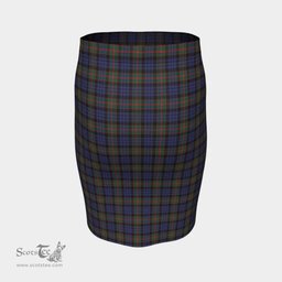 Scottish Fletcher of Dunans Clan Tartan Womens Pencil Skirt Tartan Fitted Skirt