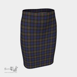 Scottish Fletcher of Dunans Clan Tartan Womens Pencil Skirt Tartan Fitted Skirt