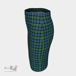 Scottish MacEwen Ancient Clan Tartan Womens Pencil Skirt Tartan Fitted Skirt