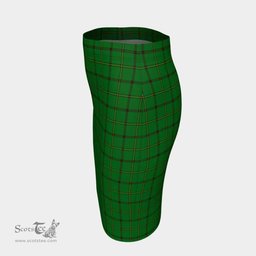 Scottish Don (Tribe-of-Mar) Clan Tartan Womens Pencil Skirt Tartan Fitted Skirt