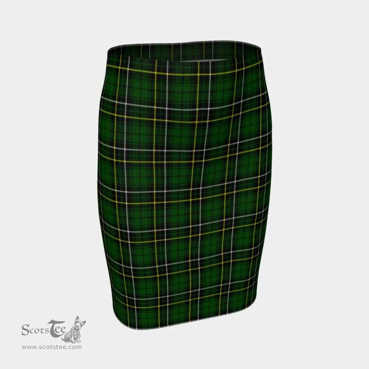 Scottish MacAlpine Modern Clan Tartan Womens Pencil Skirt Tartan Fitted Skirt