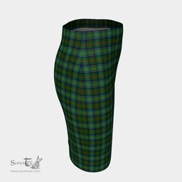 Scottish Cranstoun Clan Tartan Womens Pencil Skirt Tartan Fitted Skirt