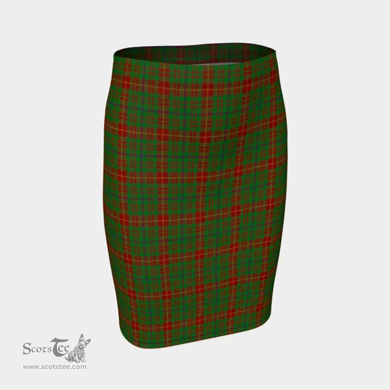 Scottish Fulton Clan Tartan Womens Pencil Skirt Tartan Fitted Skirt